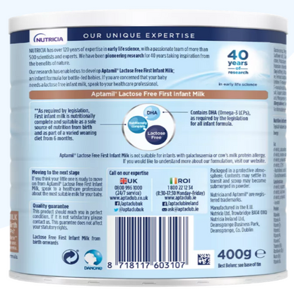 Aptamil Lactose-Free Baby Formula – 400g x 3 cans - HYPERMALL