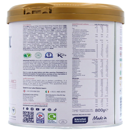 Kendamil Classic Cow Milk Baby Formula Stage 1 • 800gr - HYPERMALL