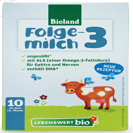 Lebenswert Bioland Stage 3 Cow Milk Baby Formula • 475gr - HYPERMALL