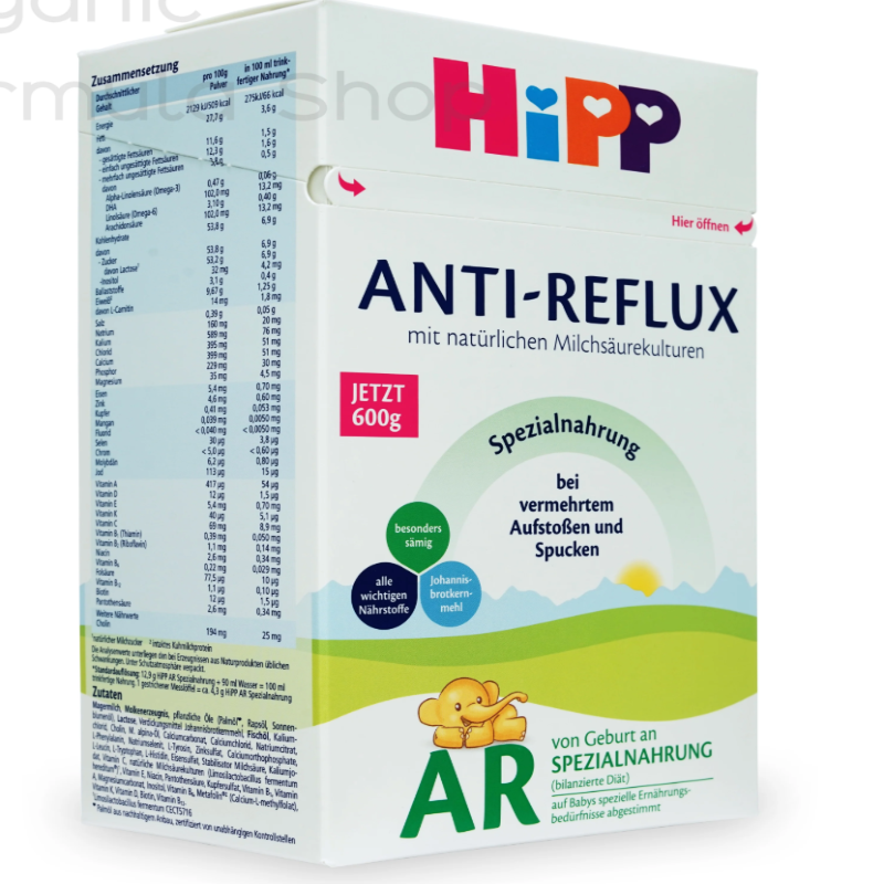 HiPP Anti-Reflux (AR) Cow Milk Baby Formula• 600gr - HYPERMALL