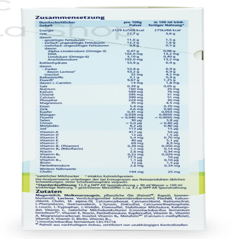 HiPP Anti-Reflux (AR) Cow Milk Baby Formula• 600gr - HYPERMALL