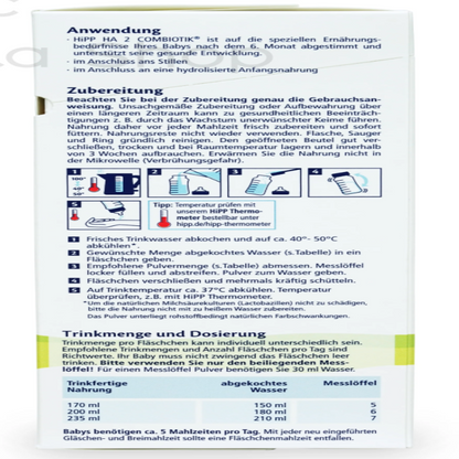 HiPP German Hypoallergenic Stage 2 Cow Milk Baby Formula • 600gr - HYPERMALL