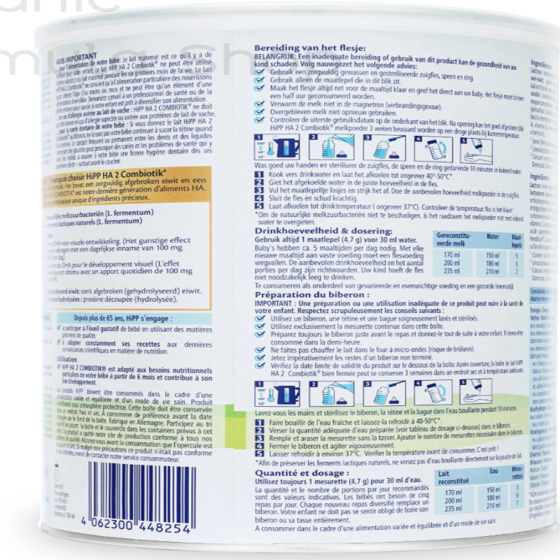 HiPP Dutch Stage 2 Hypoallergenic (HA) Cow Milk Baby Formula – 6+ Months • 800g - HYPERMALL