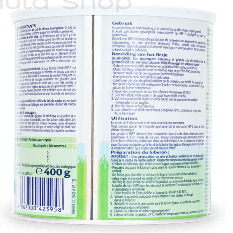 HiPP Dutch Goat Formula – Stage 2 (6–12 Months) • 400gr x 3 - HYPERMALL