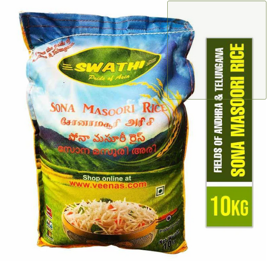 SWATHI SONA MASOORI RICE 10KG - HYPERMALL