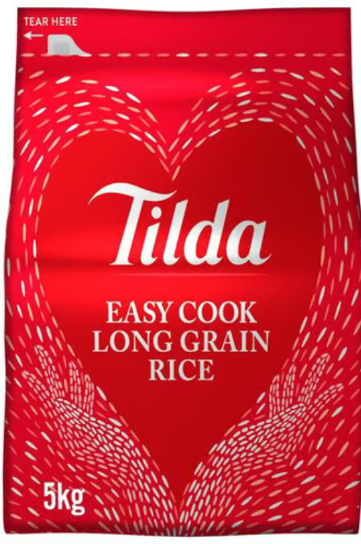 Tilda Easy Cook Long Grain Rice 5kg - HYPERMALL