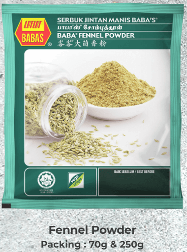 Baba,s Fennel Powder 250g - HYPERMALL