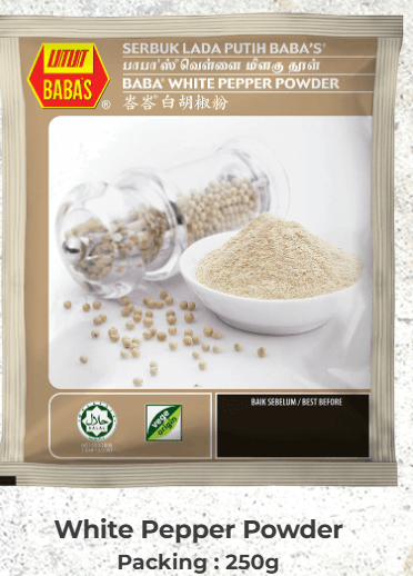 WHITE PEPPER POWDER 250g - HYPERMALL