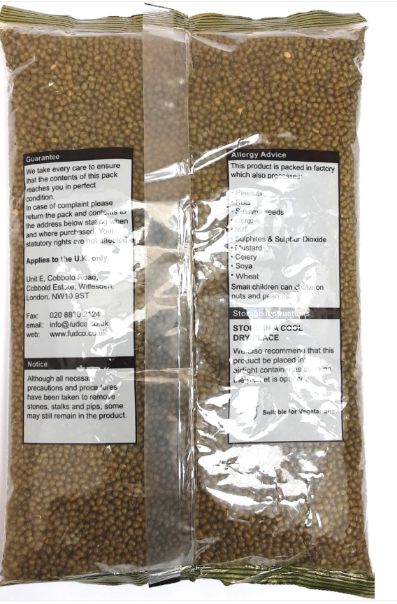 FUDCO MOONG BEANS 1 5Kg - HYPERMALL