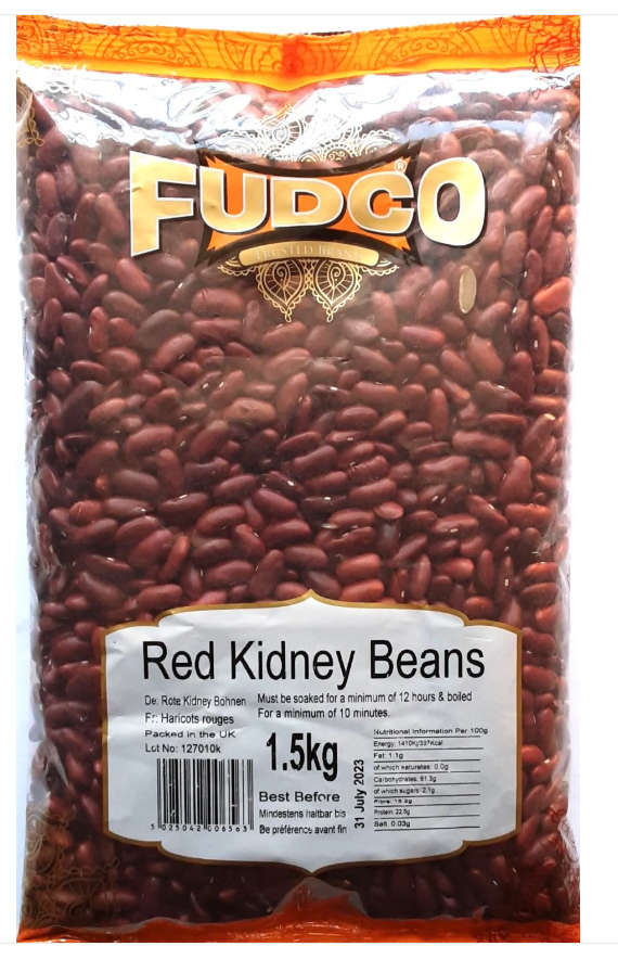 FUDCO RED KIDNEY BEANS 1,5Kg - HYPERMALL