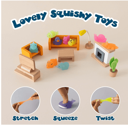 MONKY Mochi Squishy Toys for Party Bag Fillers for Kids Unisex Pack 160. Kids' Party Favours with Glow in the Dark, Squishy Fidget Toys Pack. Pinata Filler Birthday Boys Girls, Return Gifts Kawaii