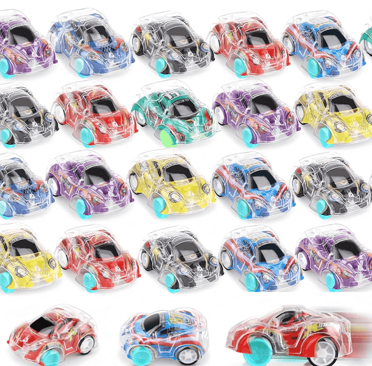 MONKY 36Pcs Small Pull Back Cars bulk Mini Toy Cars Party Bag Fillers for Kids,Mini Push and Go Car Toy Little Racing Cars for Toddlers Boys Girls 2+ Birthday Party Favours Return Gift,Filling Xmas Crackers