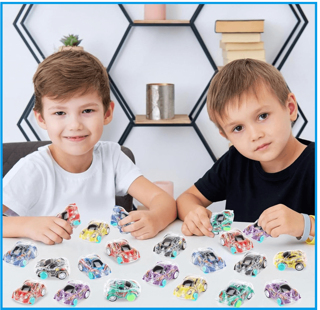 MONKY 36Pcs Small Pull Back Cars bulk Mini Toy Cars Party Bag Fillers for Kids,Mini Push and Go Car Toy Little Racing Cars for Toddlers Boys Girls 2+ Birthday Party Favours Return Gift,Filling Xmas Crackers