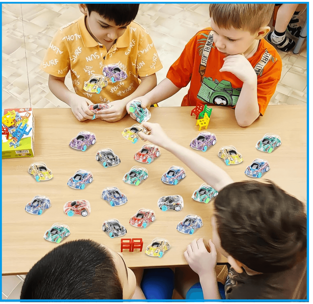 MONKY 36Pcs Small Pull Back Cars bulk Mini Toy Cars Party Bag Fillers for Kids,Mini Push and Go Car Toy Little Racing Cars for Toddlers Boys Girls 2+ Birthday Party Favours Return Gift,Filling Xmas Crackers