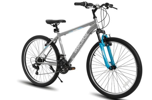 HILAND 26/27.5/29 Inch Adult Mountain Bike, 21 Speeds MTB for Mens Womens, High-Carbon Steel Frame, V Brake, Hardtail Mountain Bicycle for Adults
