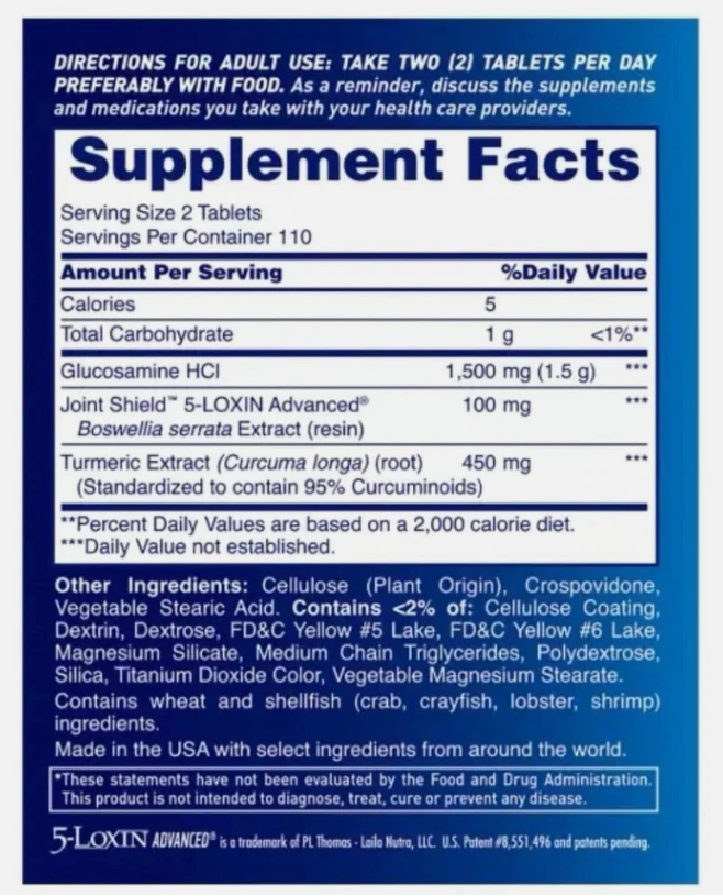 Osteo Bi-Flex Joint Health Triple Strength + Turmeric 220 Ct UK