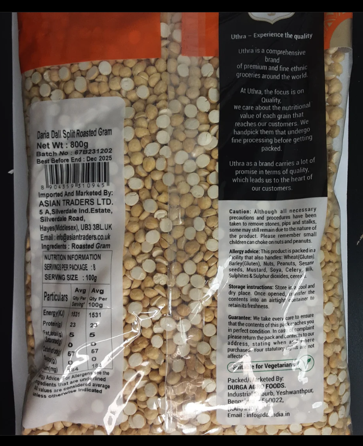 UTHRA DARIA DALL 800g