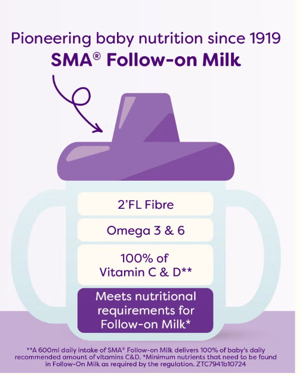 SMA® Follow-on Baby Milk Powder  STAGE 2- 800g