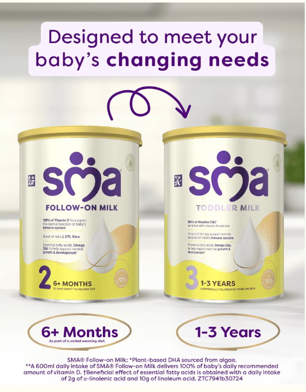 SMA® Follow-on Baby Milk Powder  STAGE 2- 800g