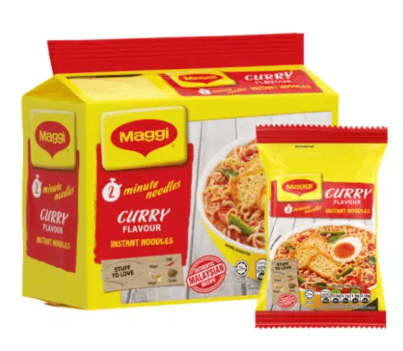 Maggi Curry Flavour Instant Noodles 5 x 79g