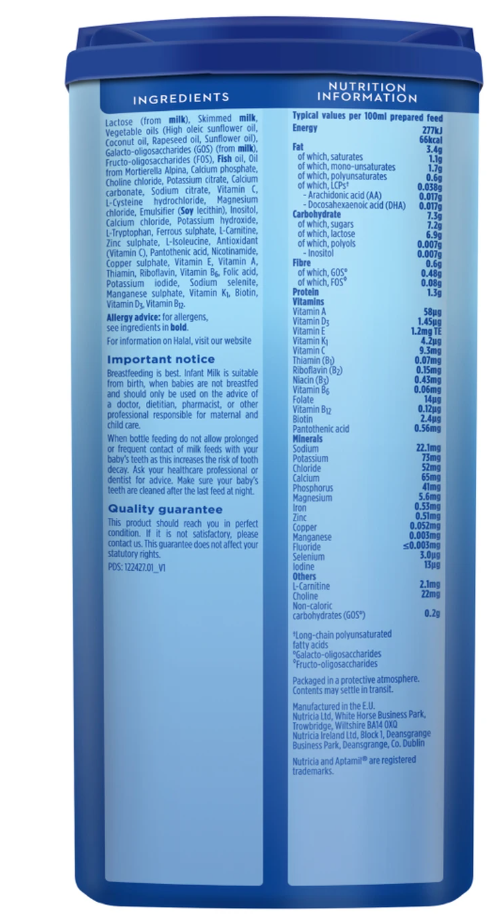 Aptamil Hungry Milk From Birth 800g x 3