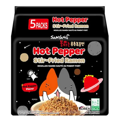 Samyang Hot Pepper Stir Fried Ramen 5 pack 120g