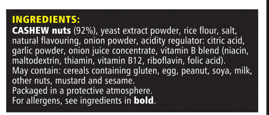 Graze Marmite Cashews 90g