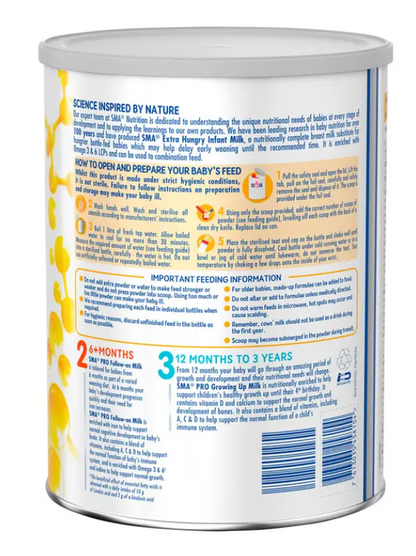 SMA Extra Hungry Infant Milk From Birth 800g