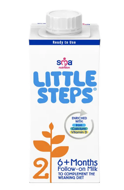 SMA Little Steps Follow On Baby Milk Liquid 6-12 Months x 12