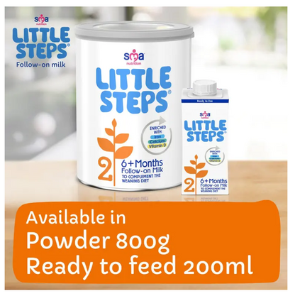 SMA Little Steps Follow On Baby Milk Liquid 6-12 Months x 12