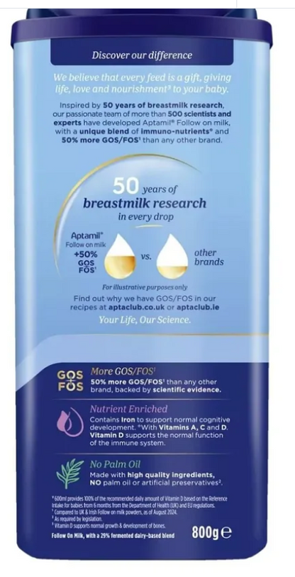 Aptamil 2 Follow On Milk Formula 6-12 months 800g x 3