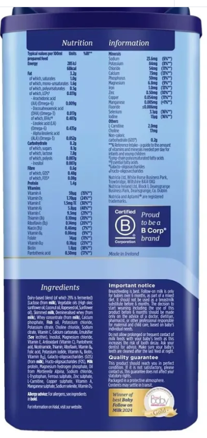 Aptamil 2 Follow On Milk Formula 6-12 months 800g x 3