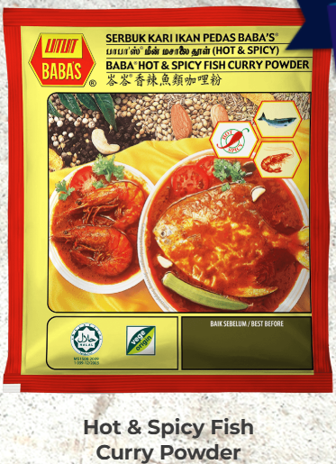 BABA HOT & SPICY FISH CURRY POWDER 1Kg