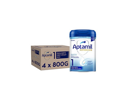 Aptamil Advanced 1 First Infant Baby Milk Powder Formula, from Birth, 800g * 4