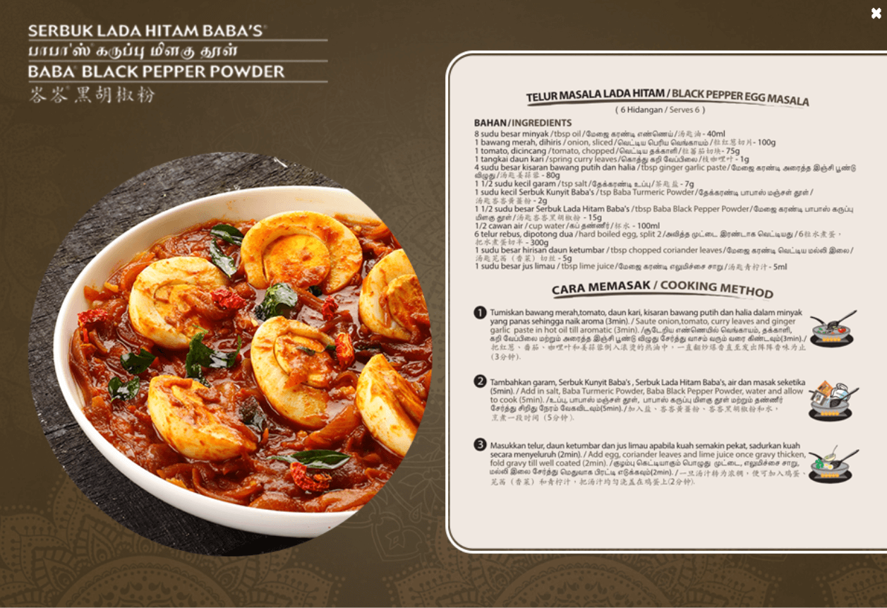 BABA,S BLACK PEPPER POWDER 250g - HYPERMALL