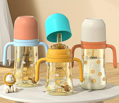 PPSU Anti-Colic Baby Bottle with Straw - HYPERMALL