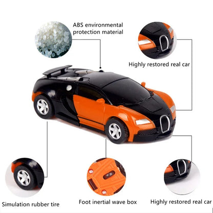 One-Click Transforming Robot Car - HYPERMALL