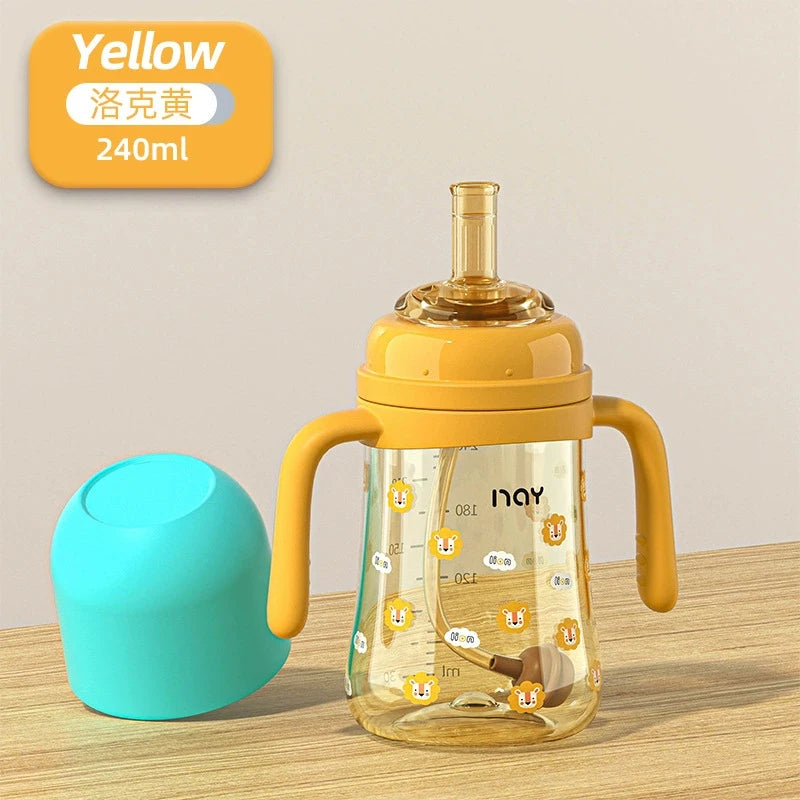 PPSU Anti-Colic Baby Bottle with Straw - HYPERMALL