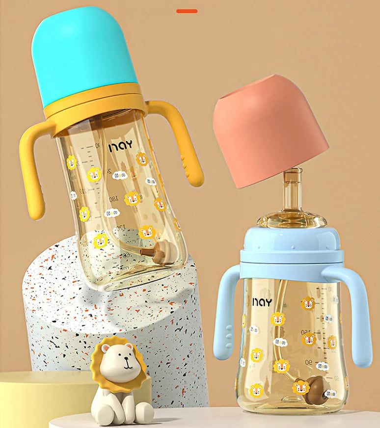 PPSU Anti-Colic Baby Bottle with Straw - HYPERMALL