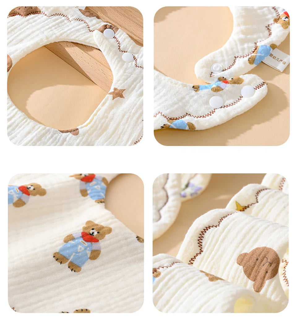 Reversible Cotton Baby Bib - HYPERMALL