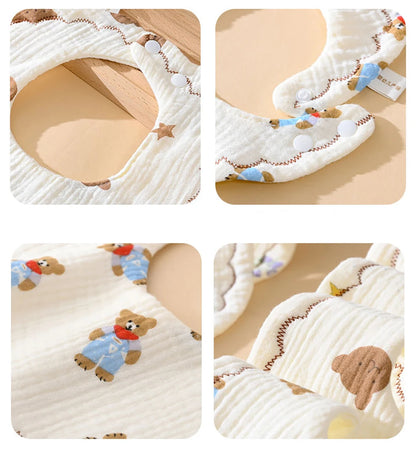 Reversible Cotton Baby Bib - HYPERMALL