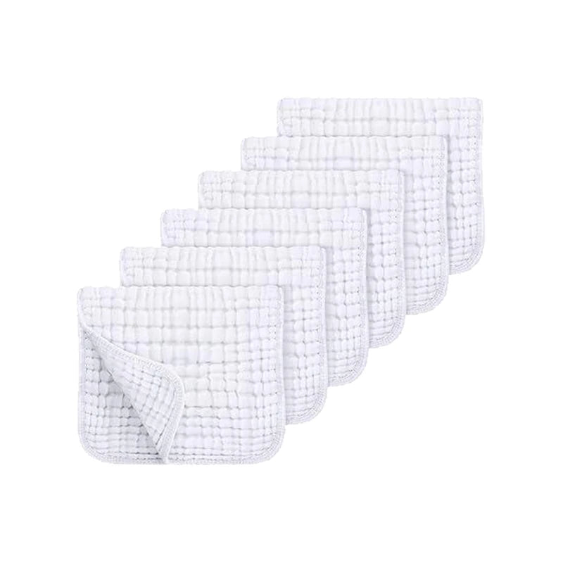6-Piece Muslin Baby Burp Cloth Set - HYPERMALL