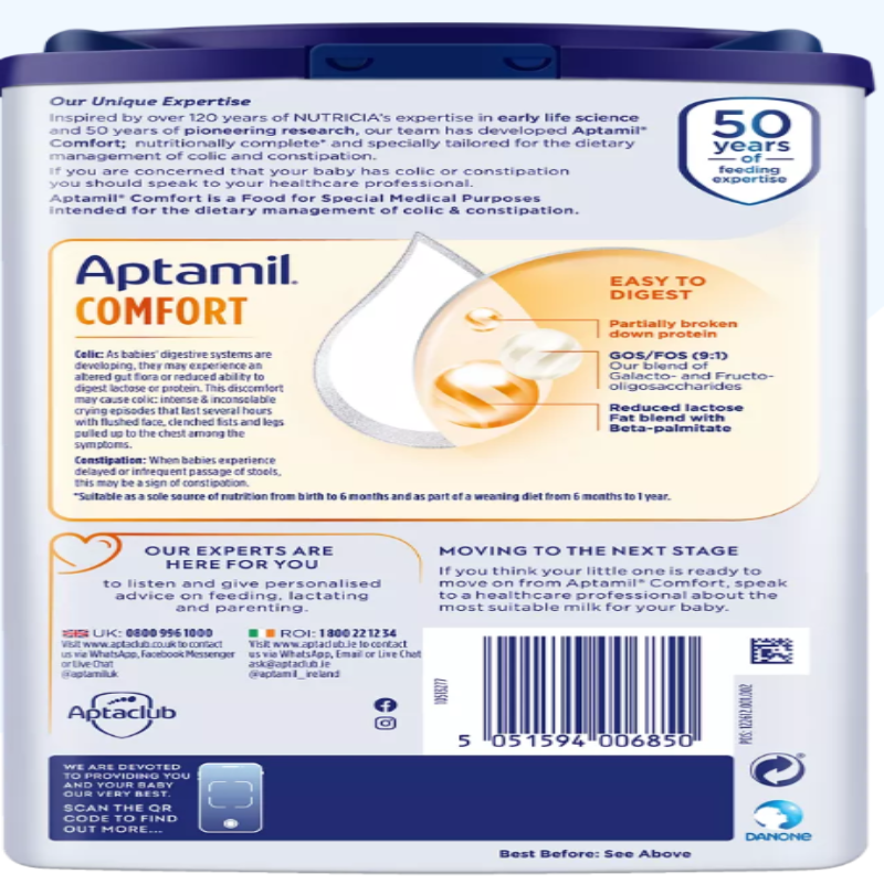 Aptamil Comfort Formula 0–12 Months – 800g - HYPERMALL